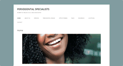 Desktop Screenshot of periospecialists.com